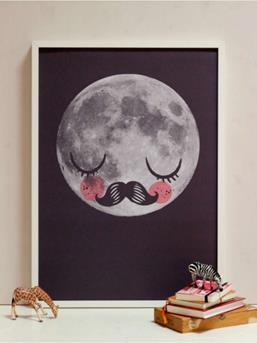 moon and back poster