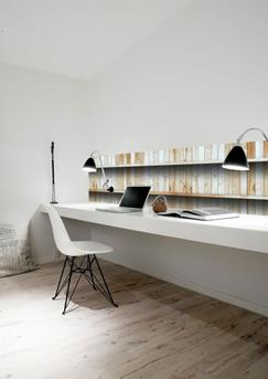 werkplek plank kitchenwall keukenbehang