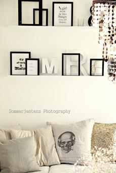 letters in het interieur