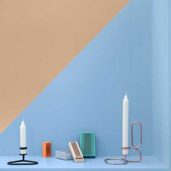 koper kaarsenstandaard