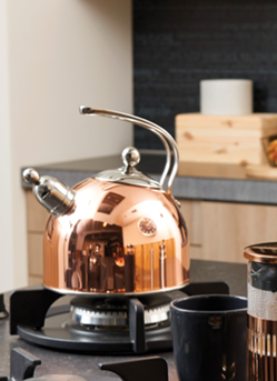 koperen theepot