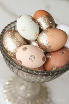 glitter eieren