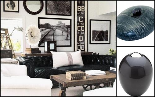 Stoere inrichting en urn