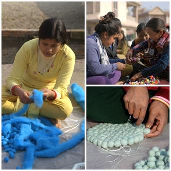 nepal bolletjeskleed