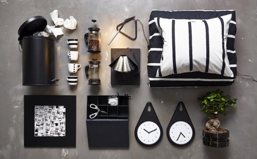zwart wit wonen ikea