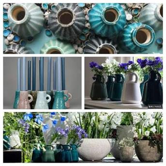 turquoise vaasjes