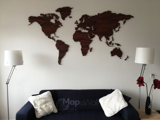 wereldkaart muur
