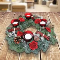 adventskransen en kerstkransen