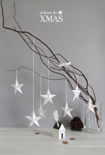 kerst witte sterren