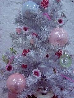 kerstboom wit roze