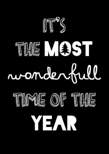 quote kerst zwart wit