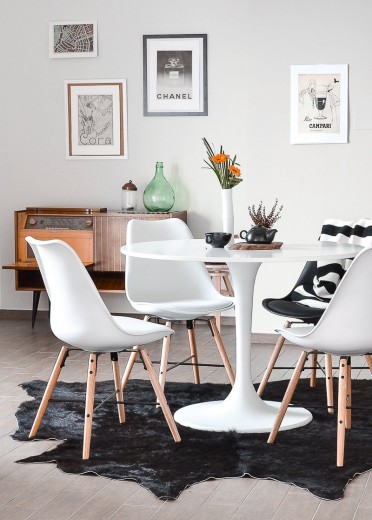 witte design eetkamerstoelen