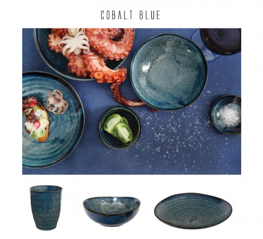 servies blauw