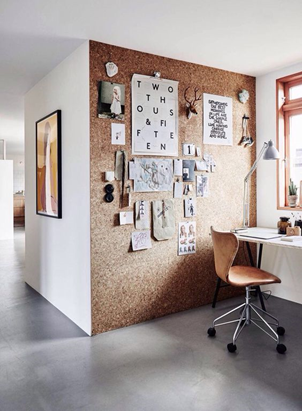 prikbord wand kurk