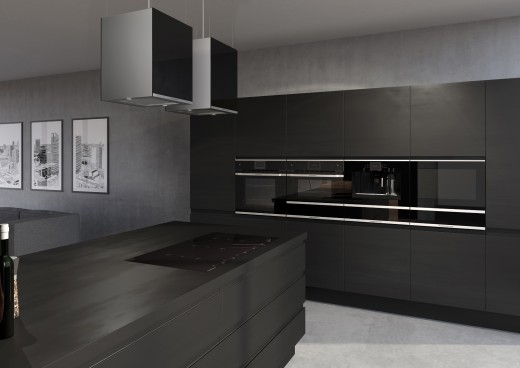 keuken zwart oven