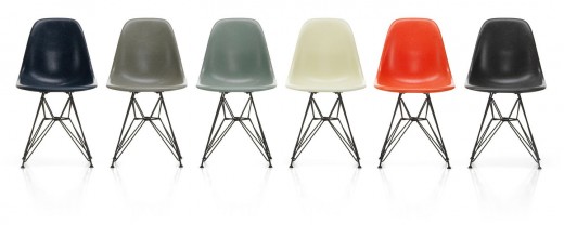 eames fiberglass chairs