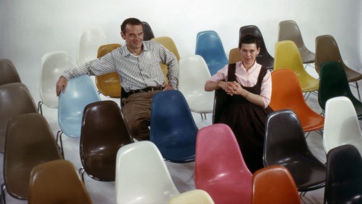 eames fiberglass chairs