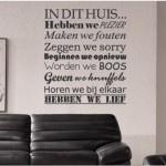 muursticker huisregels