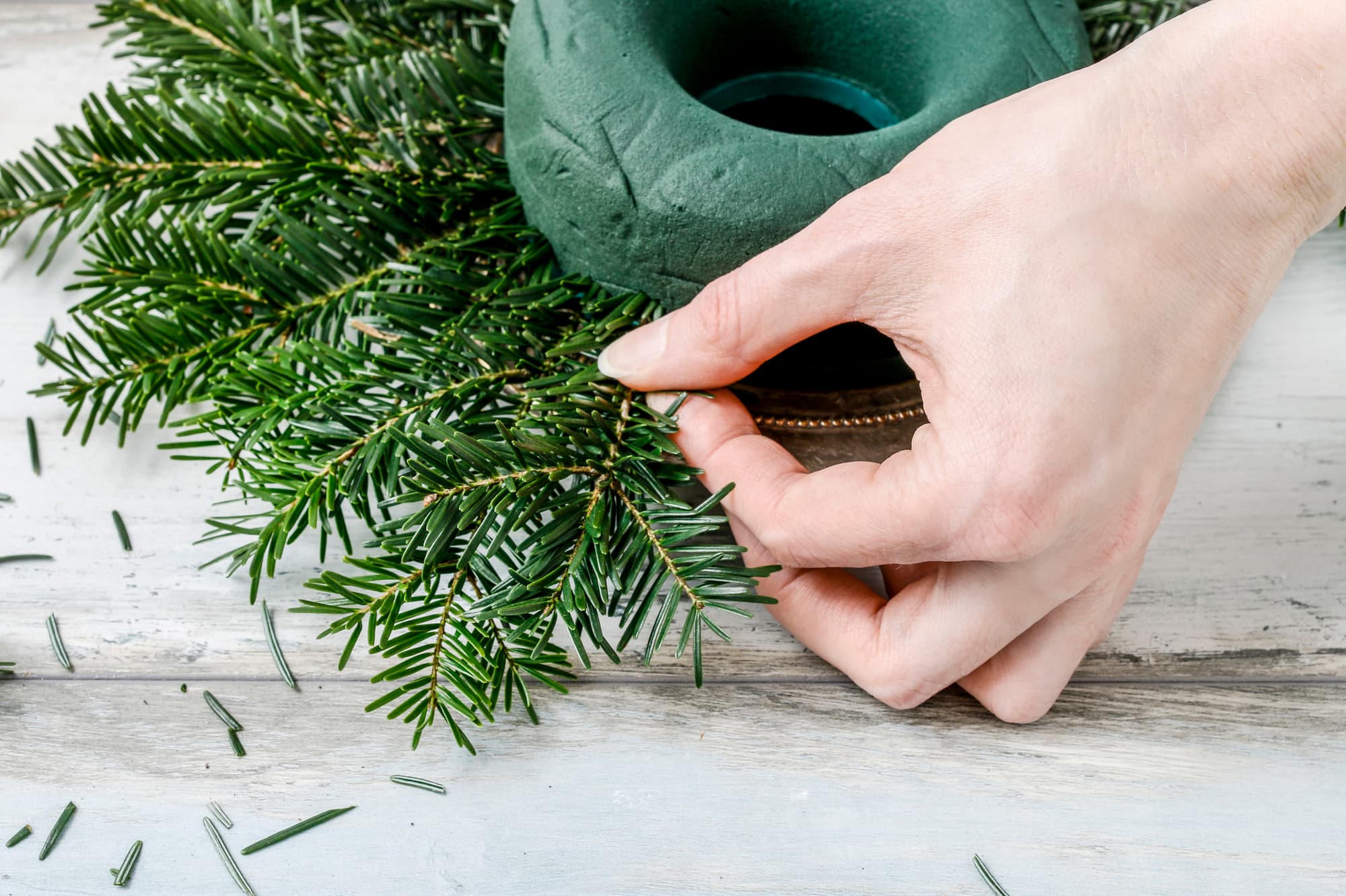 kerststukje maken