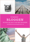workshop bloggen