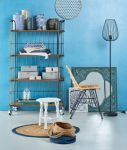 blauw interieur