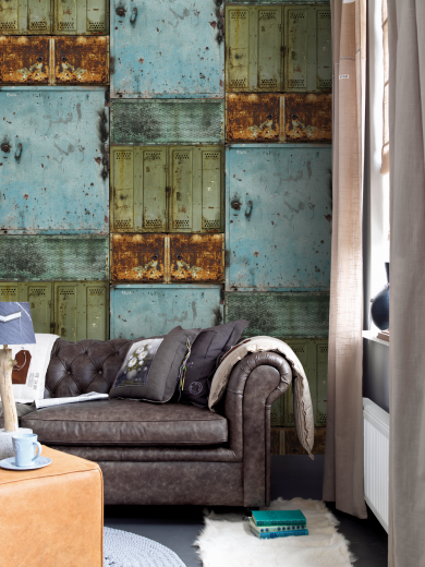 behang oud stapelgoed