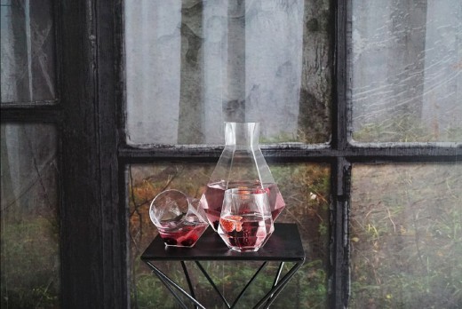 Rare karaf en Radiant glazen puik