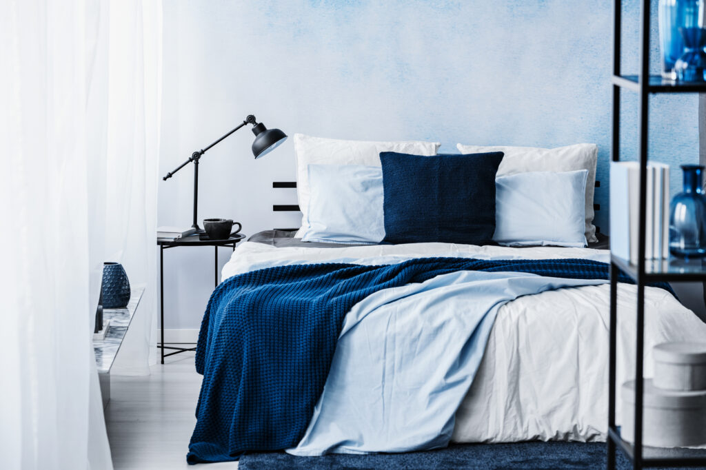 blauwe slaapkamer kleuren