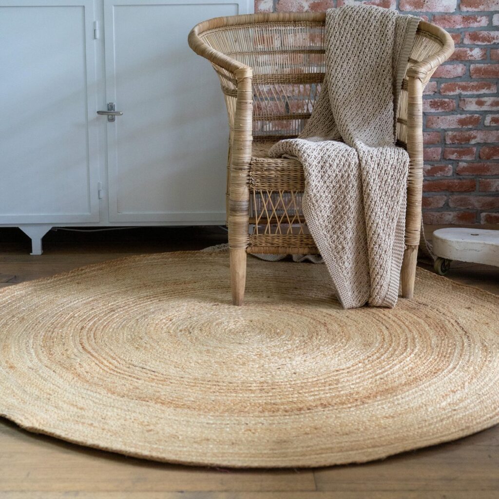 rond jute vloerkleed