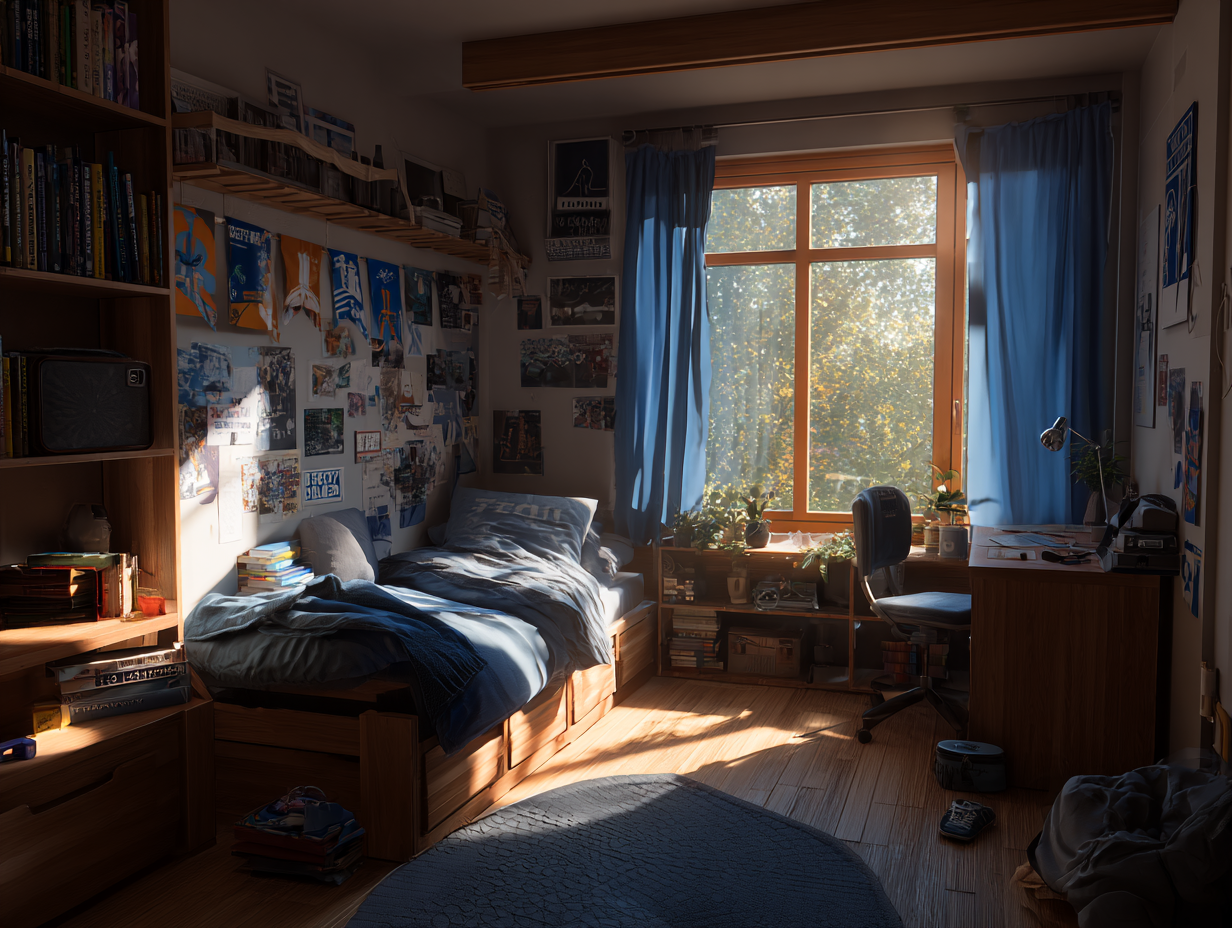 Hoe richt ik een studentenkamer in?