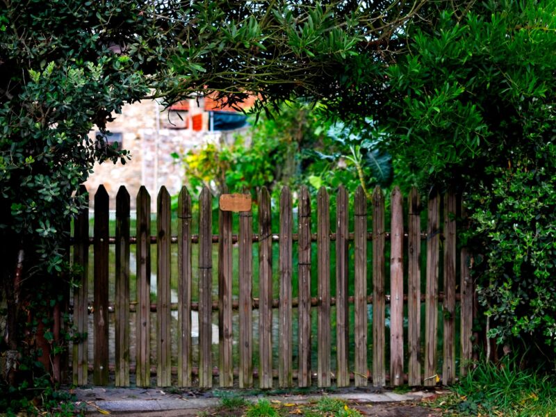 Houten hekwerk